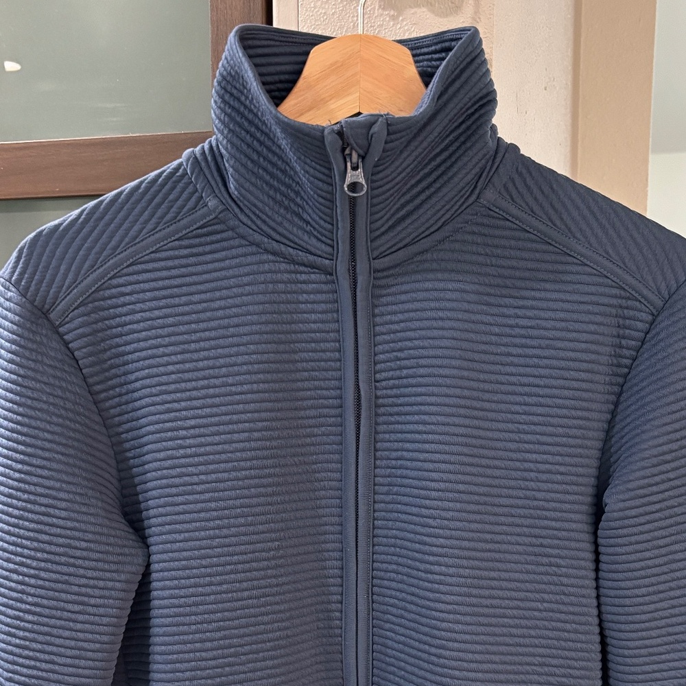MPG Mondetta Performance Gear Ottoman Long Jacket - Iron Blue Size XS - Picture 4 of 10